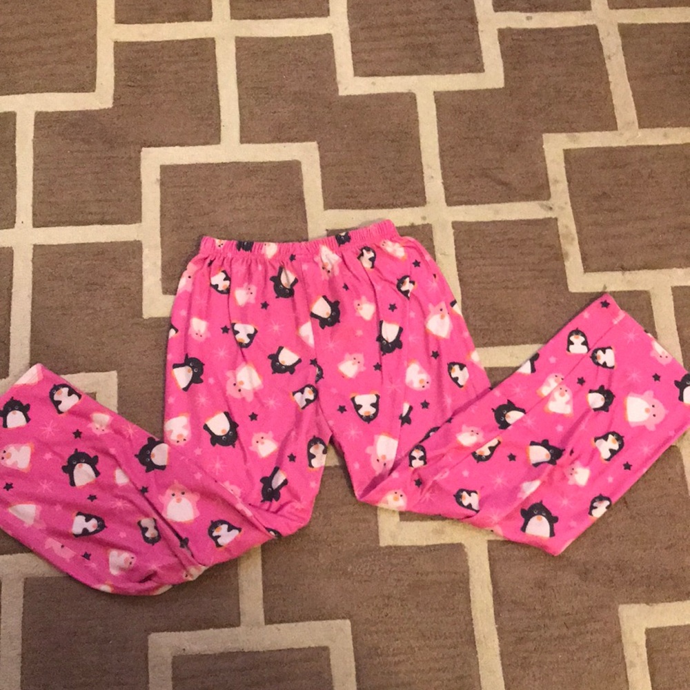 Pink and black penguin 🐧 pants